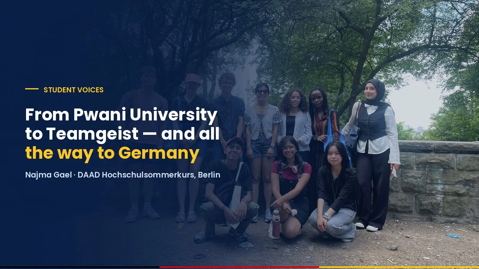 From Pwani University to Teamgeist — and All the Way to Germany